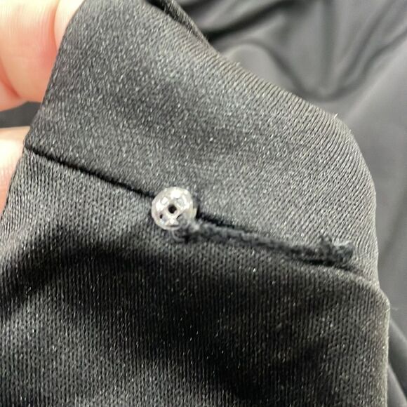 NWOT Luxe by Carmen Marc Valvo Ruffled Black Dress  Size 14W XL plus - Picture 13 of 13